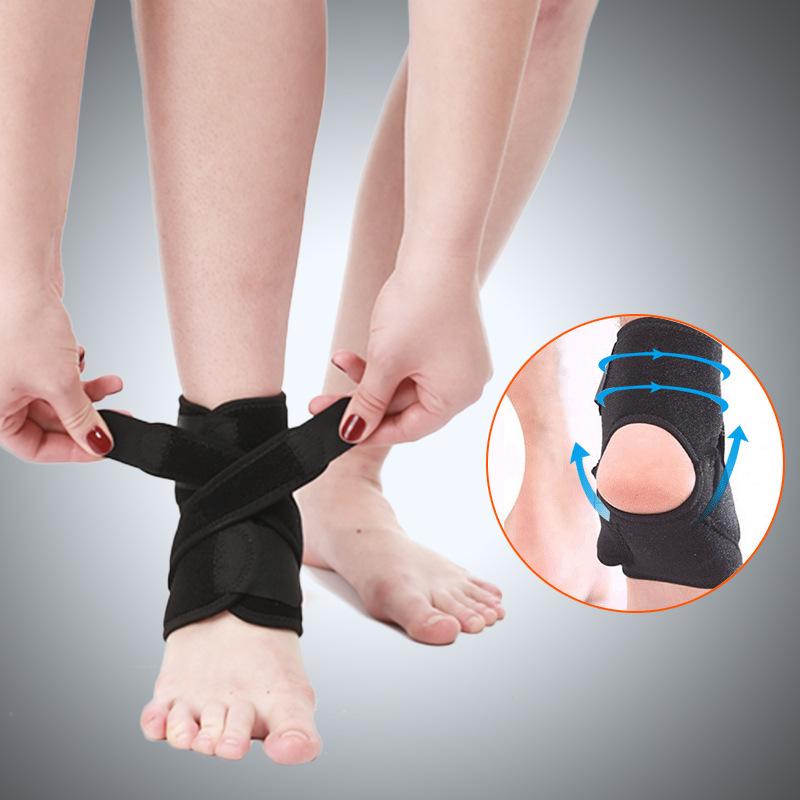 Ankle Brace Support For Compression Sprained Open Heel Foot Adjustable Straps For Recovery Achilles Tendon Stabilizing Bandage