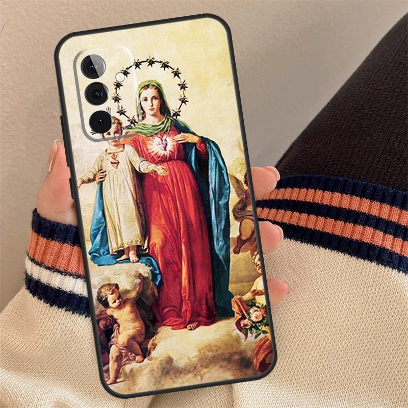 Mother Virgin Mary Case For Samsung Galaxy A13 A23 A33 A53 A12 A22 A32 A42 A52 A51 A71 A14 A24 A34 A54 Coque