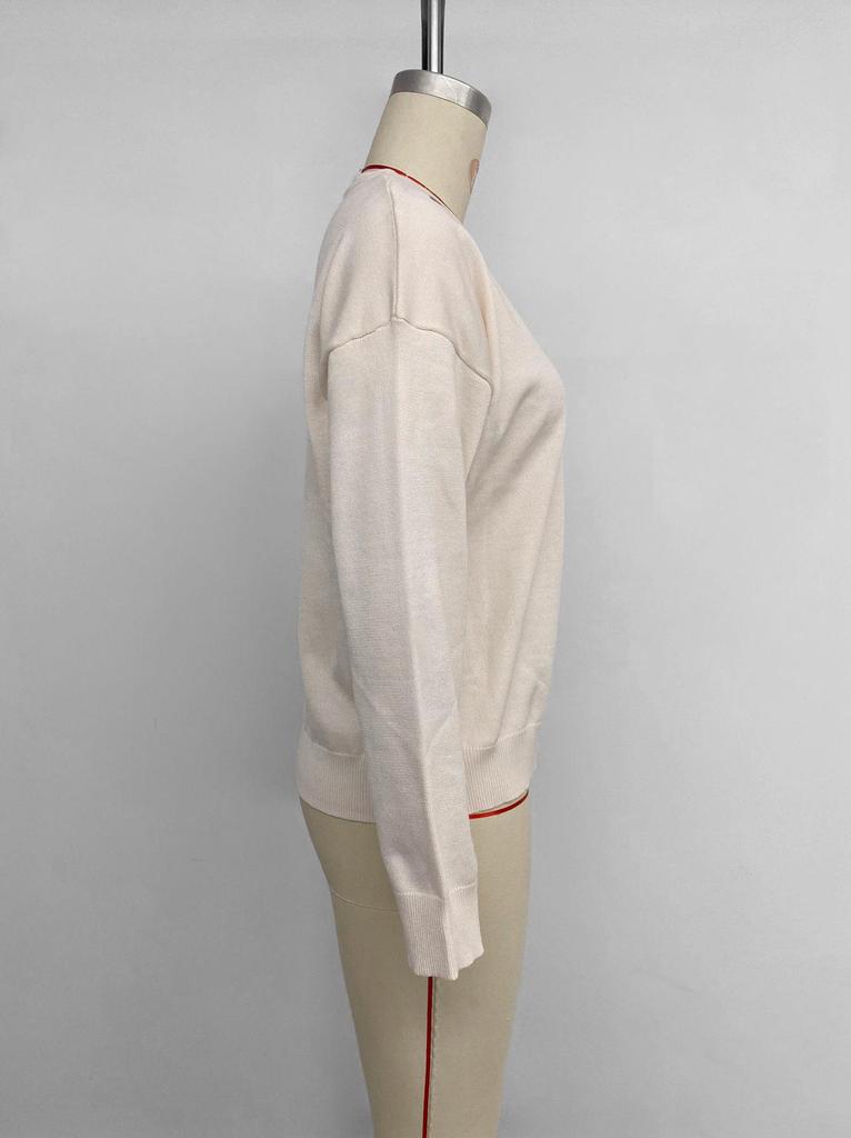 European-American Casual Round Neck Solid Color Sweater - 2025 Collection