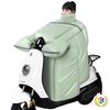 Winter Fleece-Lined Waterproof Leather Windshield Cover for Electric Vehicle and Motorcycle.