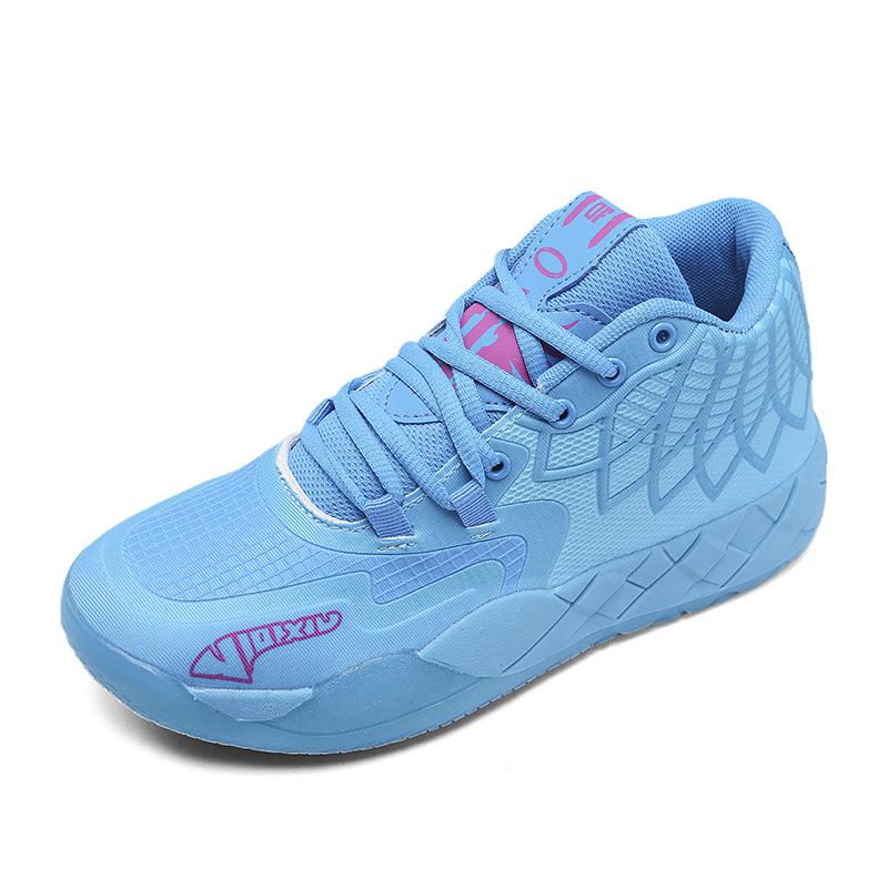 Men's Breathable Mesh Basketball Shoes - Colorful Youth Sports Sneakers