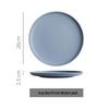 Wutuo 10-inch White Ceramic Dinner Plate