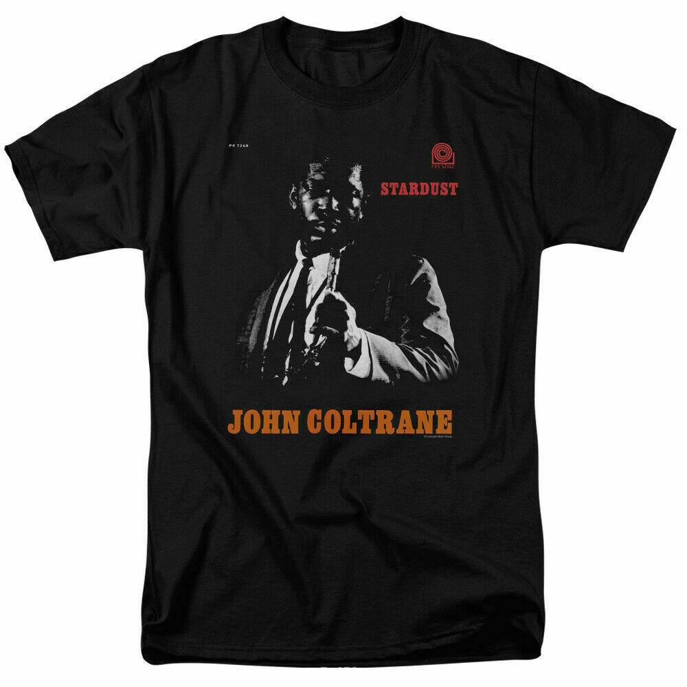 John Coltrane Stardust T-shirt Licensed Jazz Bebop Saxophone Black XXL