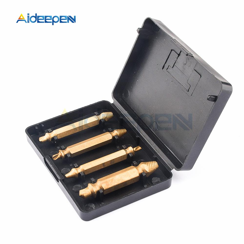6pcs Damaged Screw Extractor Drill Bit Set Easily Take Out Broken Screw Bolt Remover Stripped Screws Extractor Demolition Tools