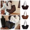 Large Capacity PU Leather Tote Bag Dumpling Bag Underarm Bag Trendy Large Shoulder Bag  Streetwear