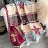 Plaid Five-pointed Star Scarf for Women, Autumn/winter Cashmere Shawl, Double-sided Two-tone Tassel Trim, Vintage Color-block Jacquard