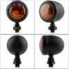 2PCS Vintage Motorcycle Accessories Modified Turn Signal Light SingleWire Mini Round Rear Indicator Metal