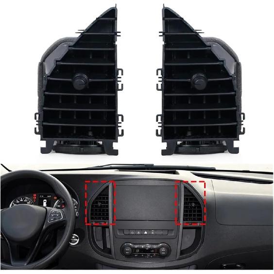 Car Front Dashboard Center A/C Grille Compatible For Mercedes-Benz Vito V260 W447 W448 2015-On Vent Air Conditioner Outlet A4478300654(Left)