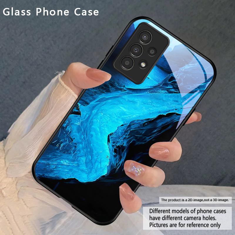 Sea Storm Small Sailboat For Samsung Galaxy A20 A20s 21s A22 A23 A24 A25 A26 A42 A90 A50 A55 52s A56 A70 A71 72 Glass Phone Case