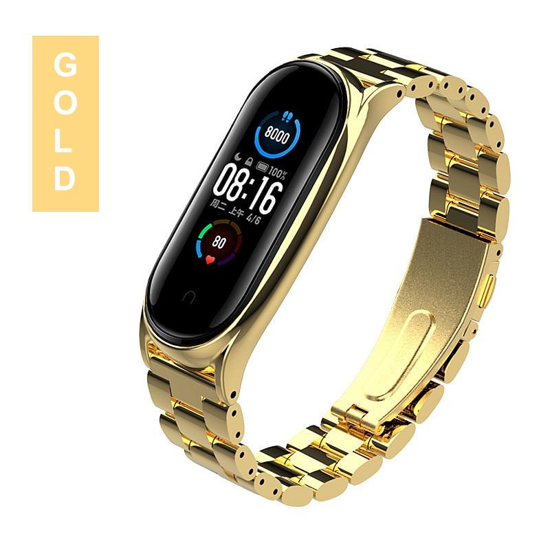 Fashion Watch Bracelets Replacement Strap For Mi Band 7 6 5 4 Strap Milanese Loop Steel Wristwatch Strap For Xiaomi Mi Band 3 4