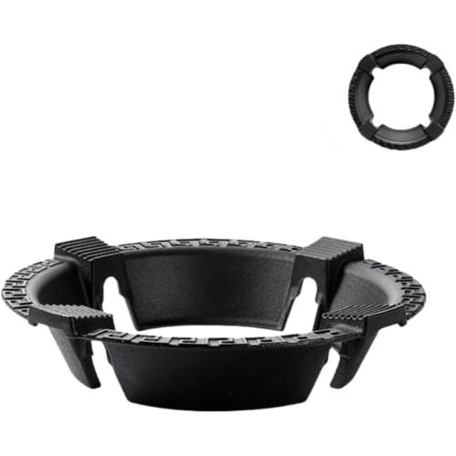REENEW Overheat Prevention Sensor Compatible Auxiliary Trivet, Gas Stove Rack, Cast Iron Pot Ring, Windproof Stove Support Ring, Pan Holder Stand, Non
