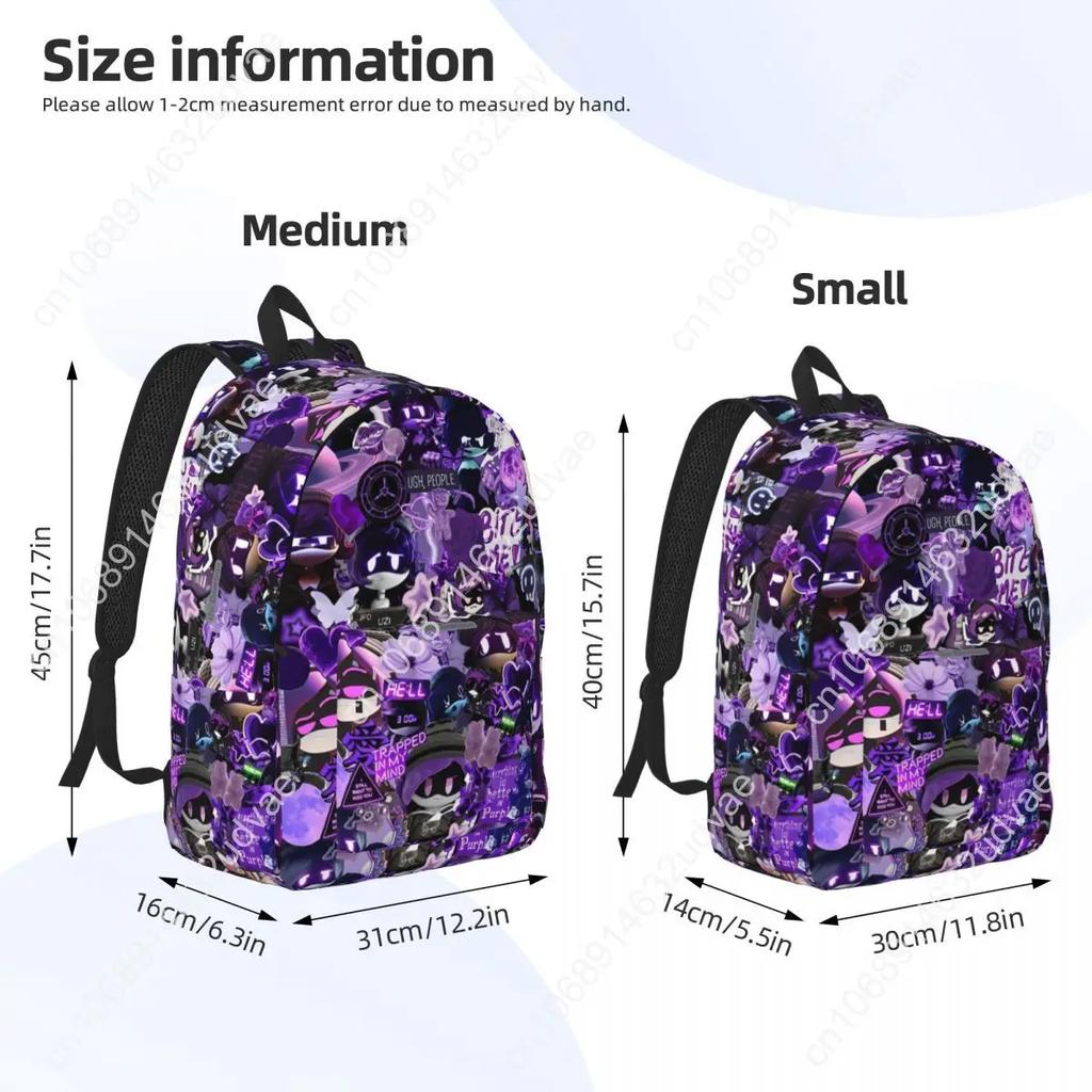 Murder Drones Uzi Collage Backpack Outdoor High School Hiking Travel Cartoon Cute Daypack Men Women Laptop Computer Shoulder Bag