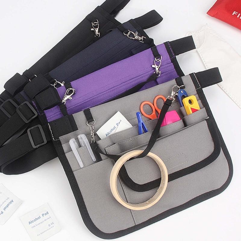 Kapsa na opasek na nářadí Pracovní zástěra Více kapes Oboustranná Oxfordská tkanina Odolná konstrukce Nastavitelný opasek pro přizpůsobení