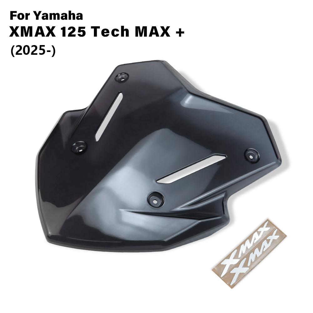

New XMAX 125 Motorcycle Windshield For Yamaha XMAX 125 Tech MAX+(2025) Front Windshield Reflector Windscreen Fairing Fly Screen