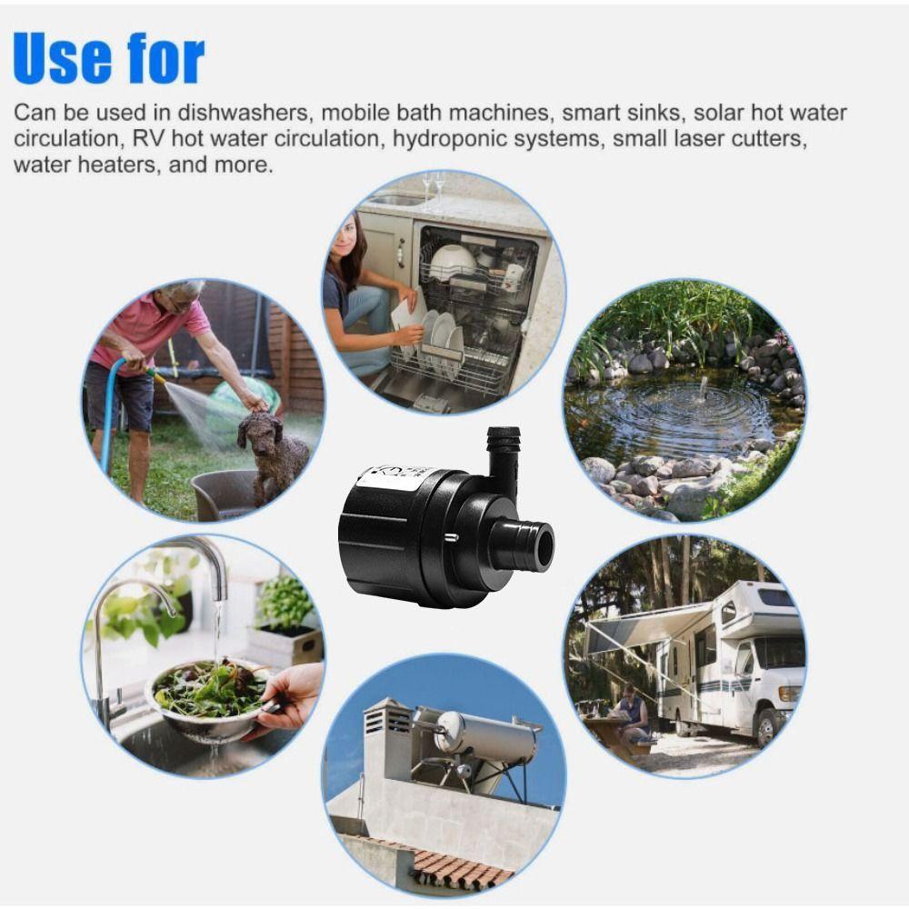Brushless Motor Water Pump Energy Efficient Ceramic Shaft Micro Pump High Temperature Silent Operation for 2w/0.5w