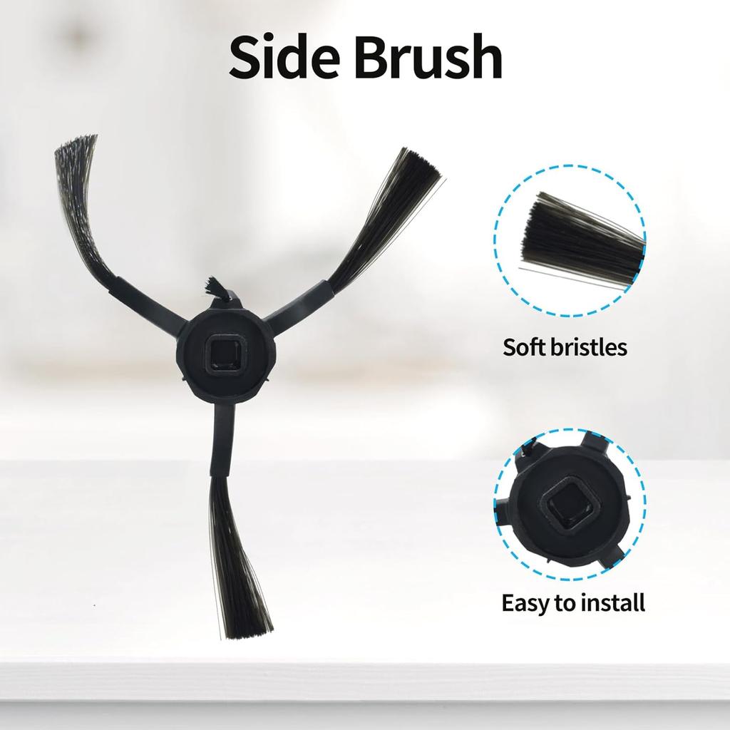 for 360 S8 S8Plus Vacuum Cleaner Part,11Pcs Main Brush Side Brush Filter Mop Cloth for 360 S8 S8 Plus Robot Vacuum Cleaner (11)