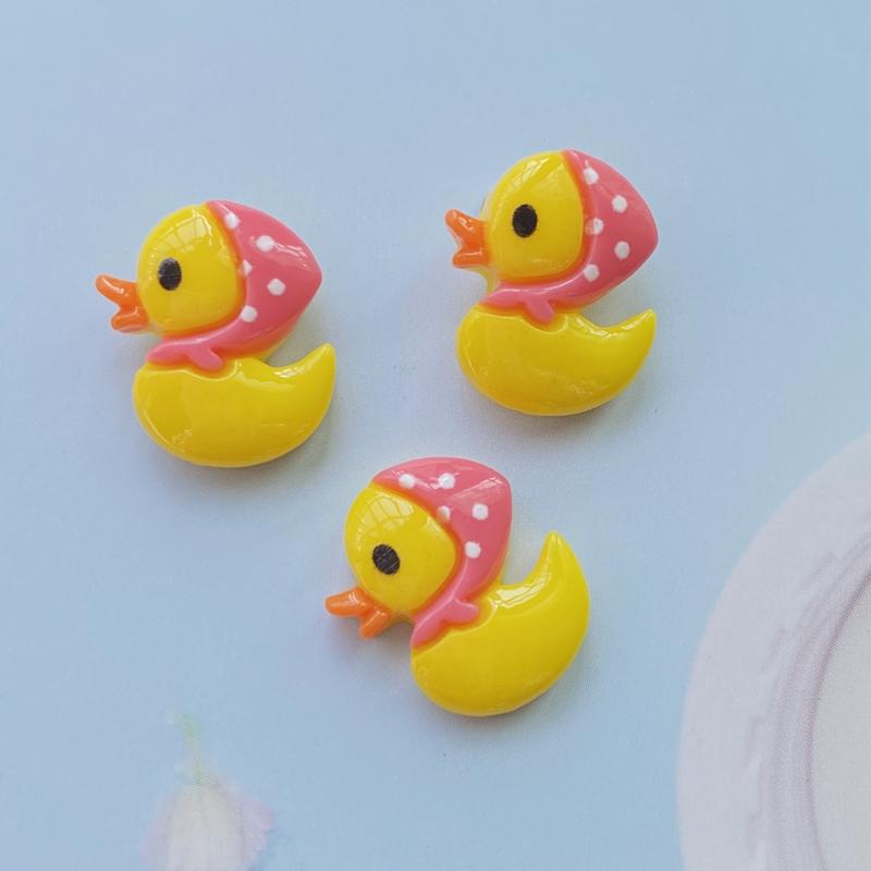 20pcs Resin Lovely Mix Colorful Mini Duckling Flatback Cabochon Stone  Scrapbook DIY Decor Home Figurine Crafts