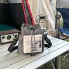 Shoulder Bag Unisex Drawstring Beveled Mobile Phone Bag Outdoor Messenger Bag