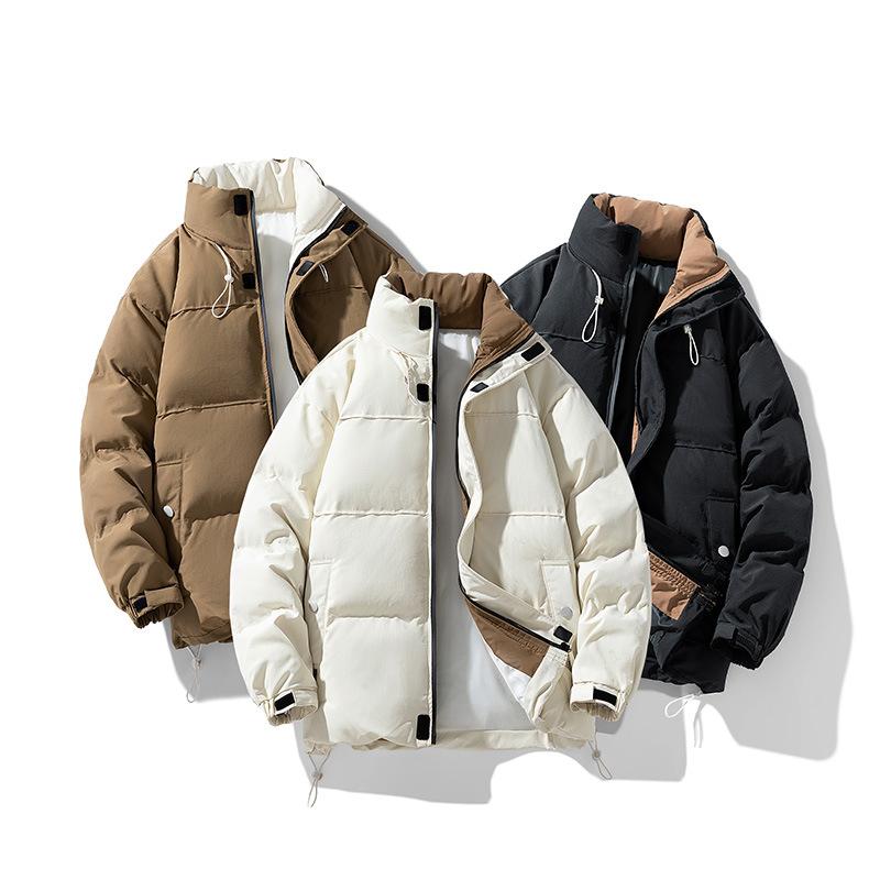 Cotton Coat Couple's Jacket Winter New Thickened Warm Casual Bread Coat Trendy Brand Sports Fashion Stand Collar Cotton Jacket