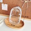 New Cute 13cm Plush Doll Out Bag PVC Transparent Storage Case Mini Doll Display Box Portable Data Cable Storage Bag