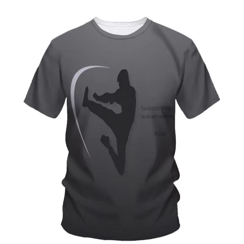 T Shirt for Man 3D Taekwondo Karate Boxing Printing T Shirt Martial Art Wushu Graphic Tee Kid Cool Hip Hop Clothing Tops Tees