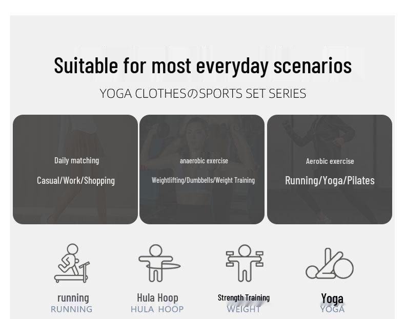 Women's Black Sun Protection Sportswear Set: Summer Quick-Dry Fitness Top & High-Waisted Wide-Leg Pants