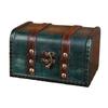 Hyack Antique Wooden Treasure Chest (Dark Green) [Parallel Import]
