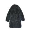 Autumn and Winter New Imitation Fox Fur Phantom Fox Men's Mid-length Coat Suit Collar Loose Men's Warm Jacket
