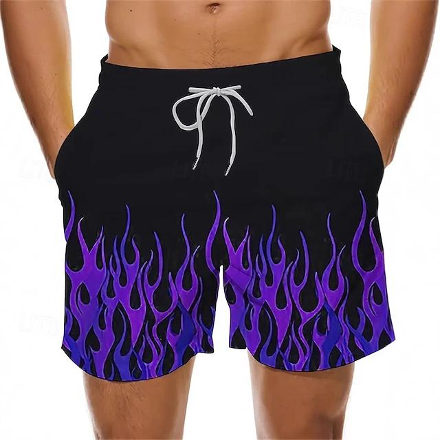 Summer Adult Men's Beach Pants for Street Casual Wear 3D Printed Short Pants for Outdoor Quick-drying Beach and Swimming Shorts