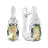 Silver Earrings with Mystic Topaz 1.51ct (2203919)