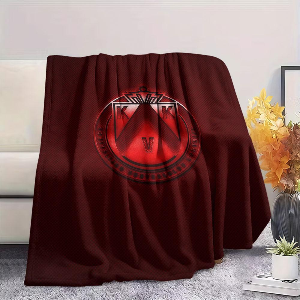 Coperta in Flanella con Logo Kortrijk, Alta Qualità, Confortevole per Tutte le Stagioni, Decorazione per la Casa, Calore e Comfort