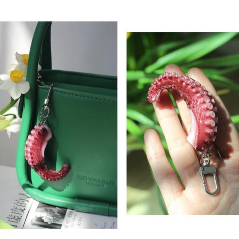 Creative Octopus and Squid Claw Key Chain Multifunctional Keychain Bag Pendant Accessory for Keys and Phone Decoration