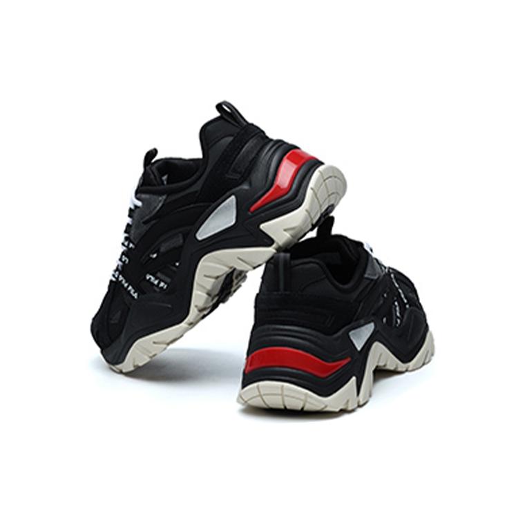 New FILA Heritage FHT Low Chunky Sneakers Gs Black Women's F12W124164FBG