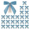 12/24Pcs Red Small Velvet Christmas Bows DIY Gift Wrapping Crafts Red Christmas Bowknot Wedding Party Decoration
