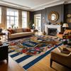 250th American Celebration Large Area Rugs Decoration Home Living Room Sofa Area Carpet Office Lobby Washable Fluffy Floor Mat