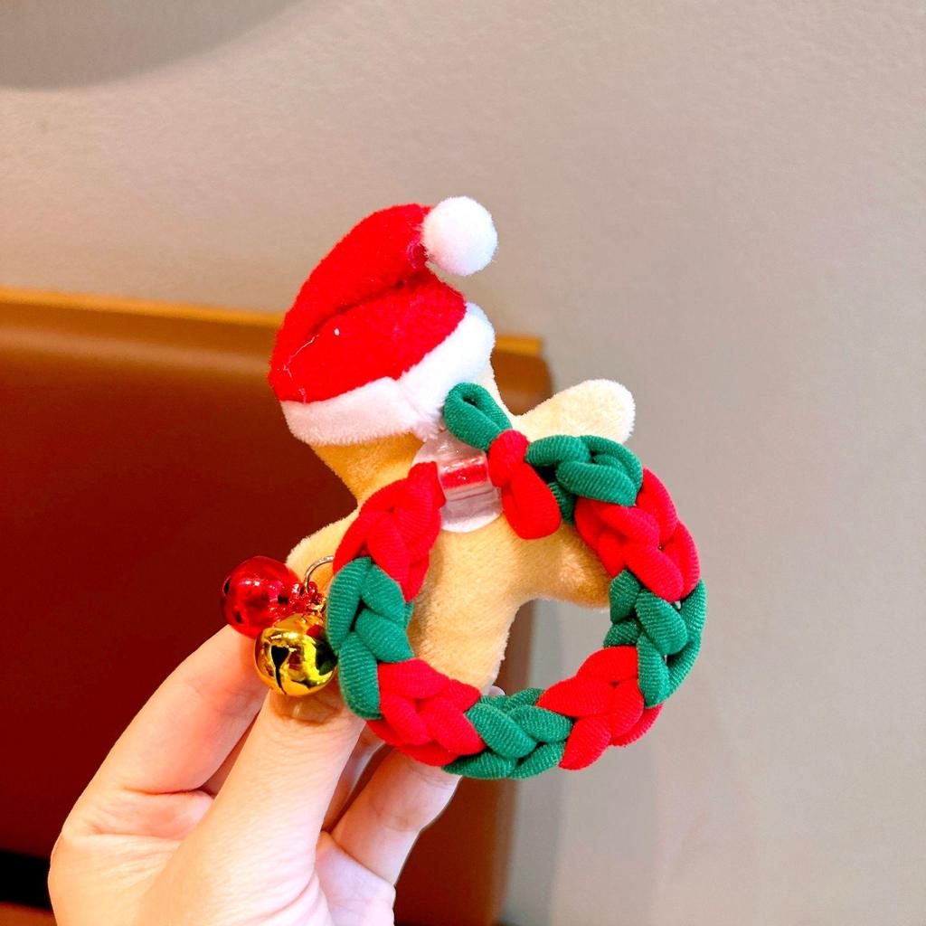 Christmas Tree Plush Elastic Hair Ties for Children