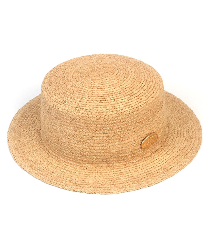 Yunibeosyeolkemiseuteuli Soft Raffia Simple Short Panama Hat Panama Hat
