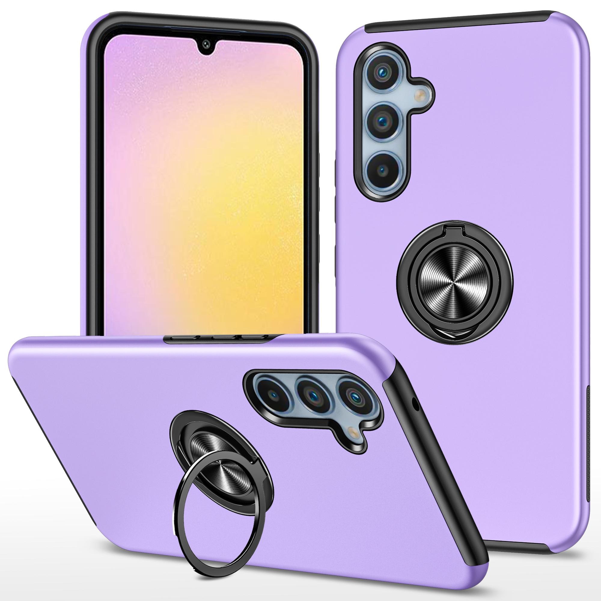 

Для Samsung Galaxy A25 5G (Глобальний) (161,0 x 76,5 x 8,3 мм) Чохол ПК+ТПУ футляр для телефону з підставкою G