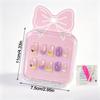 Cat's Eye Press On Nails Short Nail Tips New Nail Stickers  Children Wearing