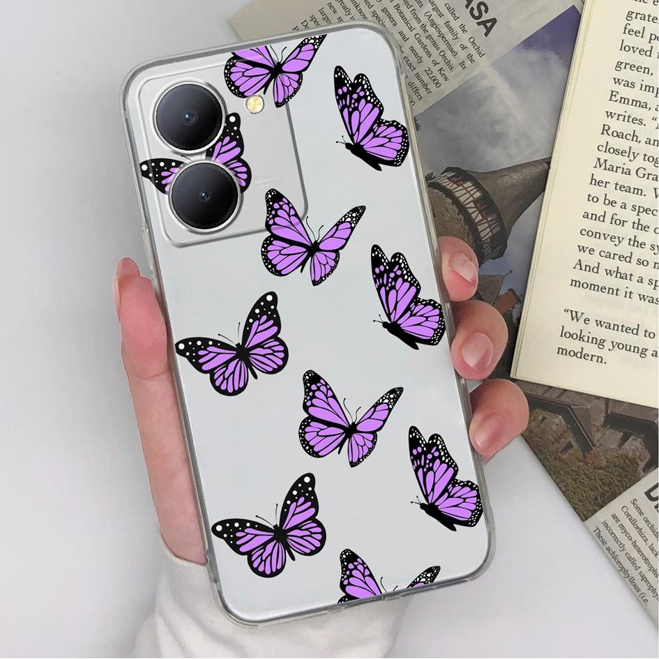 Cover VIVO Y36 4G Con Stampa Dipinta - Custodia Morbida TPU Antiurto, Sottile E Leggera, Protezione Anti Graffio
