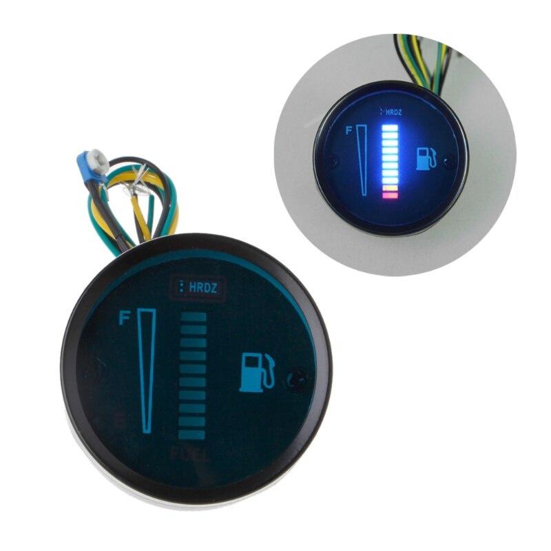 2" 52mm universal pentru mașină motocicletă indicator pentru nivelul de combustibil 8 LED display 12V
