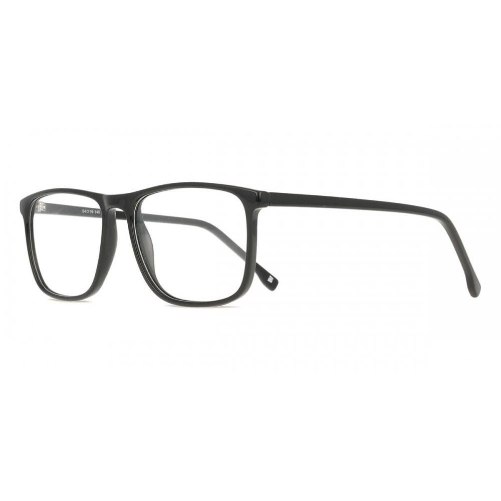 Full Rim Square Shiny Black Smartbuy Collection Tiantian Blue Light Block Cp132 Fashion Unisex Eyeglasses