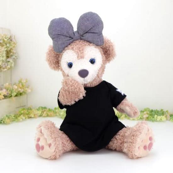 cushu cush Duffy and ShellieMay Costumes for Plush Black Knit Dress and Ribbon Set Toys, (CDS469S)