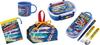 Skater Plarail 25 Antibacterial Dishwasher Safe Soft Lid Tight Lunch Oval 360ml Trio Set Cup Lunch Dog Kids Character Tight Set Box, Shape,
