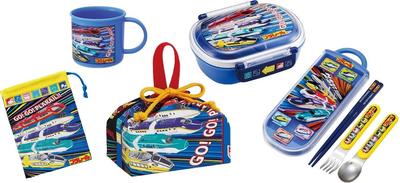 Skater Plarail 25 Antibakteriell Spülmaschinenfest Weicher Deckel Dichter Lunch Oval 360ml Trio-Set Tasse Lunch Hund Kinder Charakter Dichtes Set Box, Form,