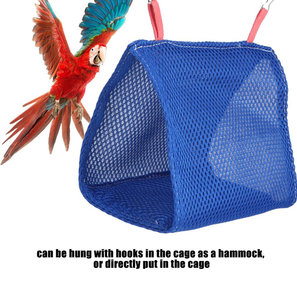 Breathable Mesh Pet Bird     Hammock Bed Hamster House Cage Toy (Pink)