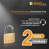 50mm Solid Brass Padlock | Lock for Main Doors, Home, Luggage, Cabinets, Lockers, Toolboxes | 4 Brass Keys