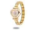 Y2K Vintage Zircon 9MM Width Italian Charm Heart Shape Watch High Quality Stainless Steel Bracelets Bangle for Birthday Gifts