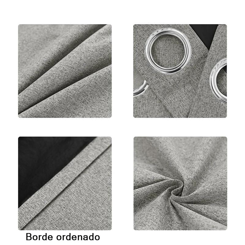 SolidColor 100%Blackout Curtains with Grommets, Total Privacy Drapes for Bedroom,Curtains for Living Room/cortinas Para Ventanas