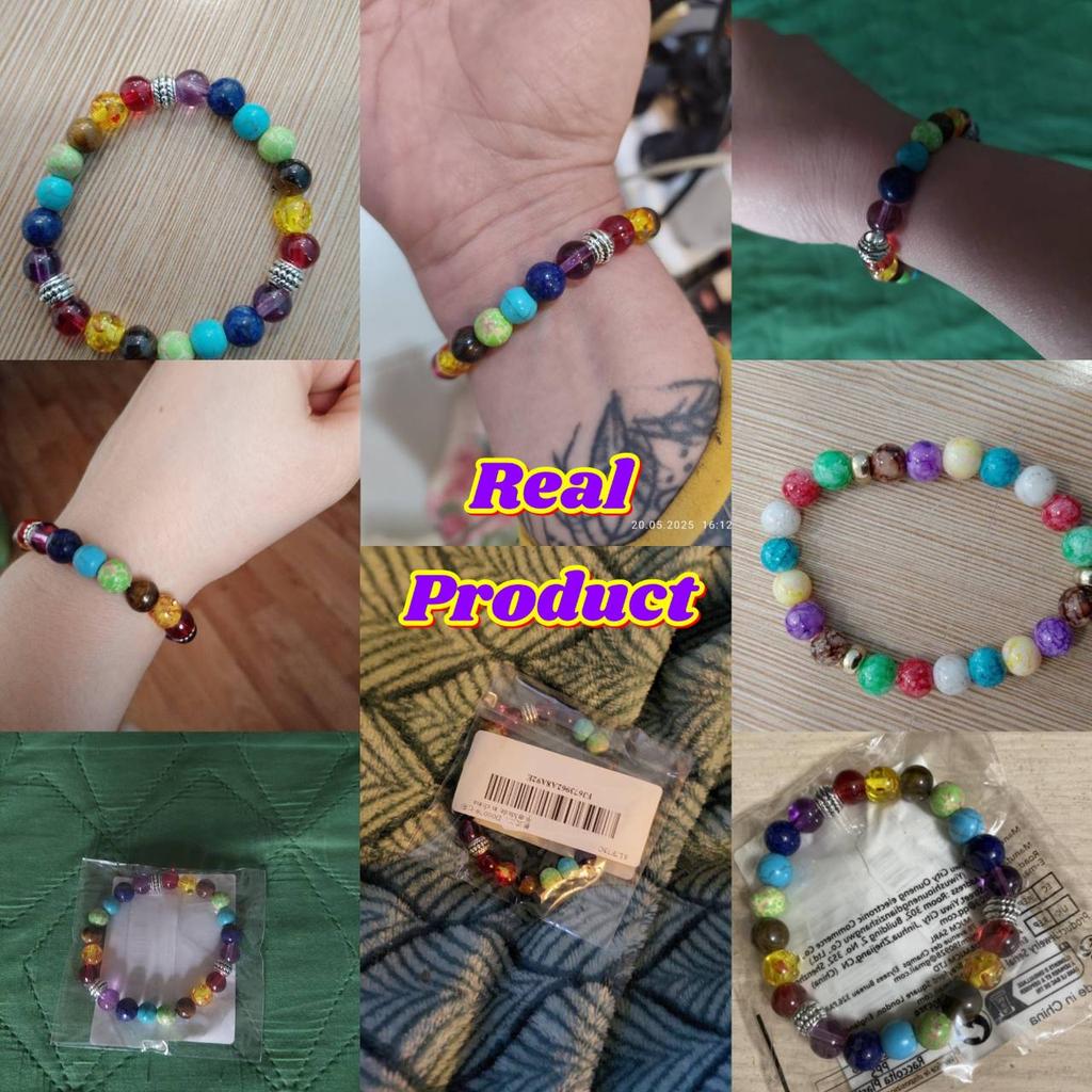 7 Chakra Reiki Healing Stone Bracelet Yoga Balance Energy Beads Unisex Women Men Protect Charm Talisman Powerful Wealth Health Luck Jewelry Elastic